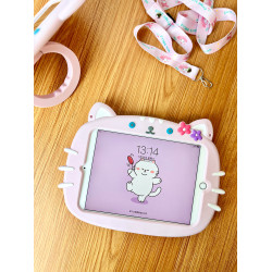 卡通2022新款iPad Air3保護套mini2平板殼pro11矽膠套iPad10防摔10.2寸全包air4旋轉支架適用蘋果air5迷你6代