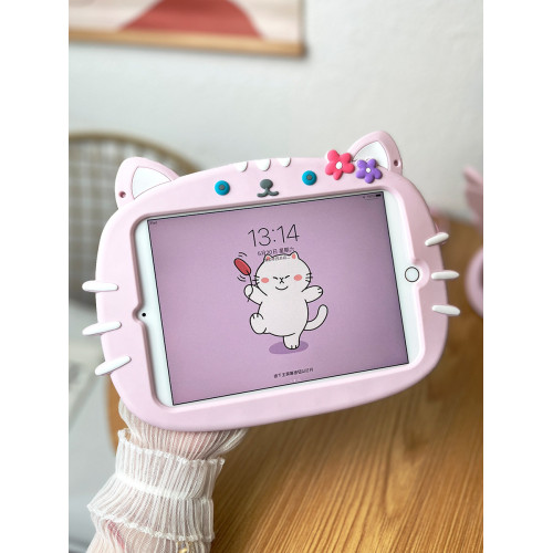 卡通2022新款iPad Air3保護套mini2平板殼pro11矽膠套iPad10防摔10.2寸全包air4旋轉支架適用蘋果air5迷你6代
