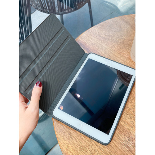 日韓簡約2022新款iPad air2保護套mini5平板殼pro11筆槽10十代9適用於蘋果air4亞克力3迷你6皮套12.9寸書本78