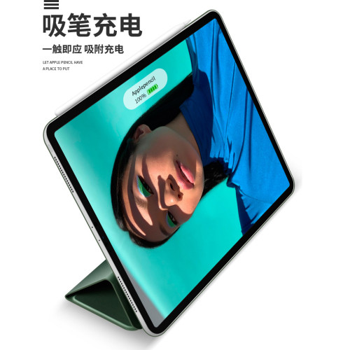 適用於iPadmini7鼠尾草磁吸Folio雙面夾官網同款pro2024保護殼防摔套11/13英寸適用air6/5純色智能超薄新款全