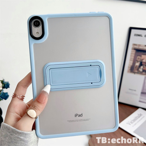 適用於iPadMini6平板保護套 支架 膚感 磨砂 Air6 5 4 10.9寸 硬底軟邊殼 Pro11寸 2024 簡約 iPad 10 9 8 7