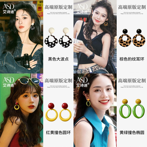 港風誇張復古耳環俏皮紅色波點耳飾兒童港式女童耳夾女洋氣配飾品 港風誇張復古耳環俏皮紅色波點耳飾兒童港式女童耳夾女洋氣配飾品