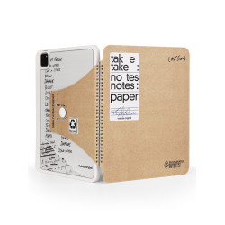 牛皮紙紋蘋果ipadpro平板保護殼2024筆槽旋轉支架air45個性套mini平板ipad保護殼趣味新款小衆設計ipadair25