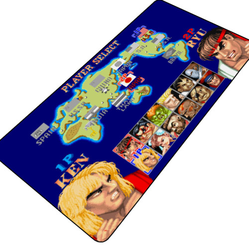 Street Fighter快打旋風街頭霸王滑鼠墊女生卡通大號電腦辦公桌墊