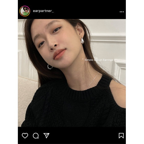 法式耳環女冷淡風耳釦高級感耳墜小衆設計感耳釘耳圈港風氣質耳飾