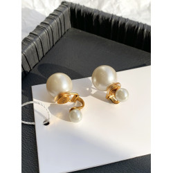 獨特雙面大珍珠耳環耳釘耳夾無耳洞女2026新款爆款輕奢高級感耳飾