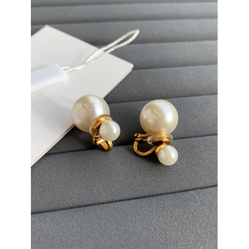 獨特雙面大珍珠耳環耳釘耳夾無耳洞女2026新款爆款輕奢高級感耳飾