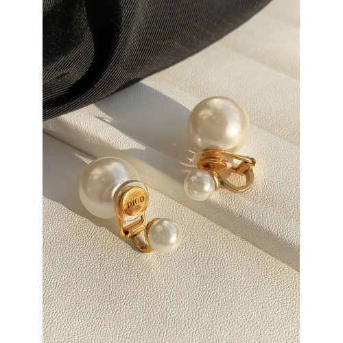 獨特雙面大珍珠耳環耳釘耳夾無耳洞女2026新款爆款輕奢高級感耳飾