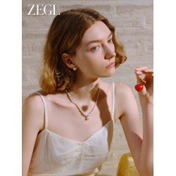 ZEGL人造珍珠耳釘女輕奢高級耳夾氣質大耳環銀針新款爆款精緻耳飾