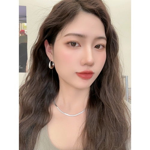 歐美小衆設計高級感耳環冷淡風銀色水滴耳飾2026新款爆款誇張耳墜