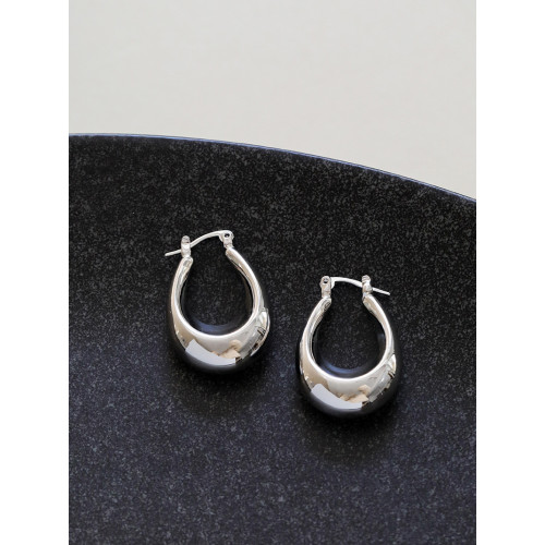 歐美小衆設計高級感耳環冷淡風銀色水滴耳飾2026新款爆款誇張耳墜