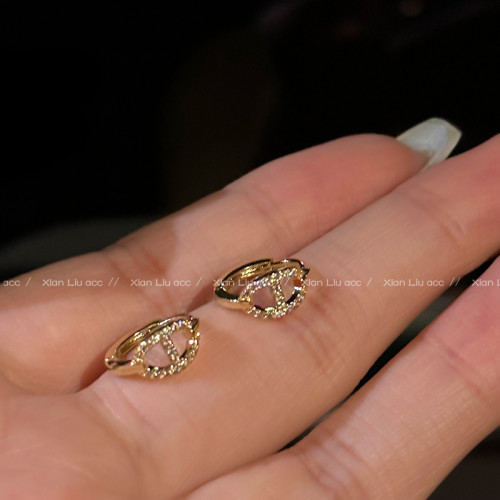 小巧精緻豬鼻子耳環2025新款爆款高級感輕奢耳釘耳釦女圈圈耳飾