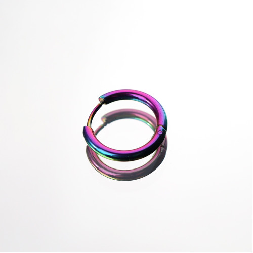 Shinma鈦鋼耳環耳圈素圈黑色圈圈圓環耳飾龐克簡約百搭男女