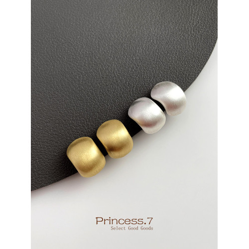 拉絲精緻小巧耳夾無耳洞女簡約韓版蚊香盤耳釘高級感小衆輕奢耳飾