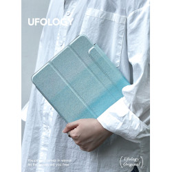 Ufology原創夏日大海藍色適用ipadair5保護套air4/7保護殼ipadpro11英寸10代11代磁吸air6蘋果mini6平板2024