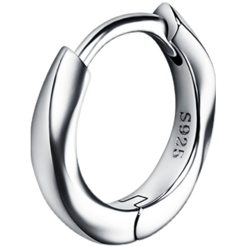 莫比烏斯s925銀耳環男士潮流耳飾女小衆設計感高級感耳墜爆款耳圈