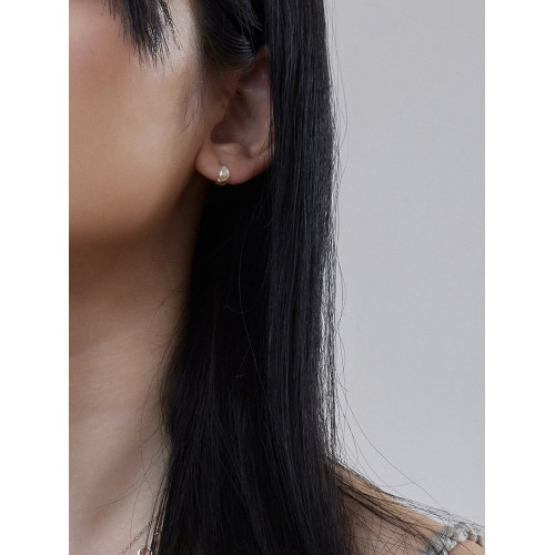 LL2 ACCESSORIES 925銀經典耳環女極簡基礎款小號素圈包耳垂耳圈