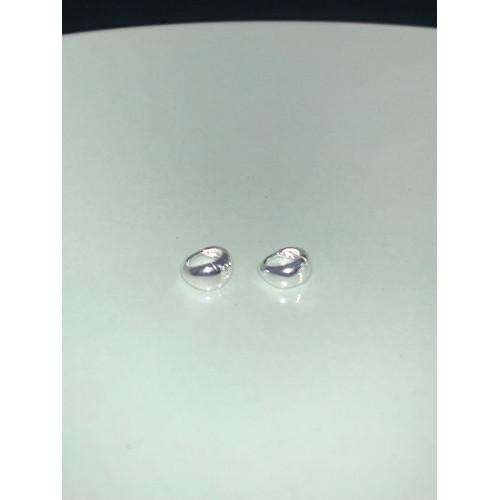 LL2 ACCESSORIES 925銀經典耳環女極簡基礎款小號素圈包耳垂耳圈