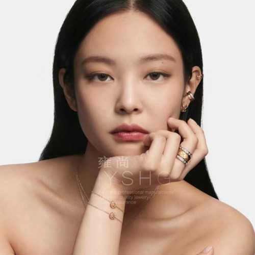 巨好看的耳環jennie同款金色小香菱格耳飾氣質耳釘耳釦耳骨夾女