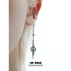 1STXULIE夢核耳掛耳飾原創小衆設計耳環無耳洞耳骨夾女