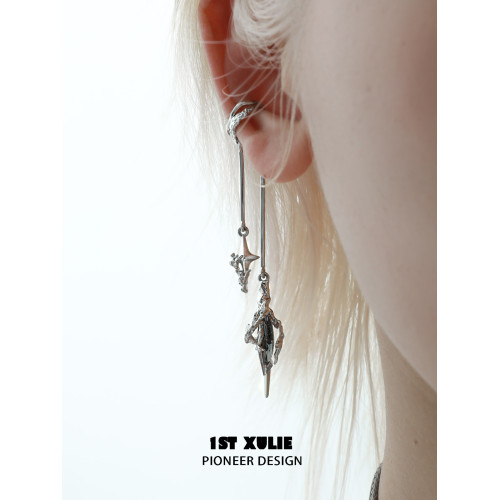 1STXULIE夢核耳掛耳飾原創小衆設計耳環無耳洞耳骨夾女 1STXULIE夢核耳掛耳飾原創小衆設計耳環無耳洞耳骨夾女