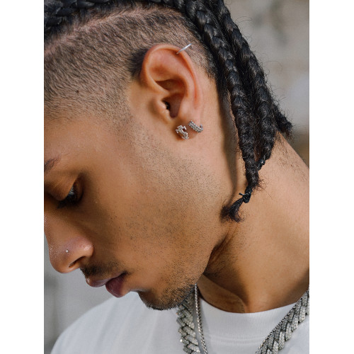 STK SmallTownKid 滿鑽耳釘 耳墜飾品裝飾品美式復古街頭潮流耳飾 STK SmallTownKid 滿鑽耳釘 耳墜飾品裝飾品美式復古街頭潮流耳飾