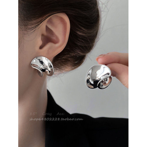 小衆設計螺旋金屬耳釘女2026新款爆款冷淡風耳環氣質高級感耳飾品