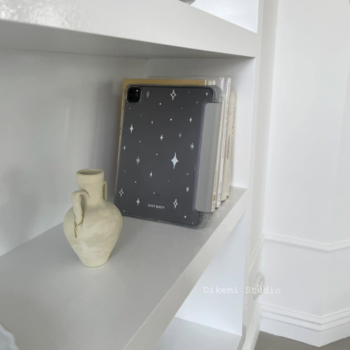 韓國ins小衆Y2K辣妹星光閃爍帶筆槽ipad8/9/10平板電腦保護殼支架air4/5/6適用蘋果ipad11保護皮套防摔軟殼