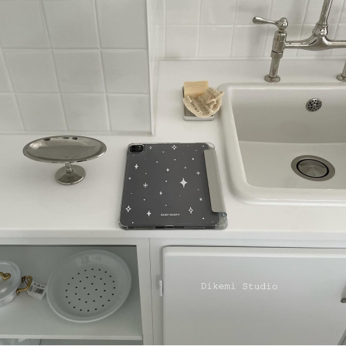 韓國ins小衆Y2K辣妹星光閃爍帶筆槽ipad8/9/10平板電腦保護殼支架air4/5/6適用蘋果ipad11保護皮套防摔軟殼