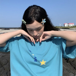 彩色劉海夾多色海星頭飾韓國博主同款邊夾髮夾可愛髮卡ins風髮飾