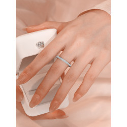 [整圈滿鑽]超閃小碎鑽戒指尾戒女小指超小號尺寸小拇指排鑽精緻防