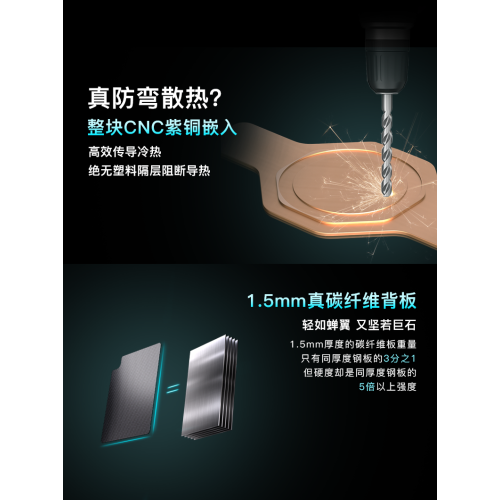 ipad碳纖維防彎散熱保護殼拿命散熱TVVT1009平板mini611寸12.9寸無邊框磁吸背板導熱內置磁鐵保護套