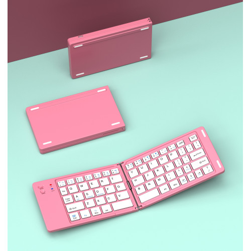 折曡藍牙鍵盤可攜式無線鍵盤手機平板電腦通用迷你小鍵盤辦公鍵盤