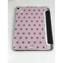 韓系ins風簡約創意古早滿屏星星適用2025ipad11/10代10.9寸/air6/7/10.2寸防摔霧面帶筆槽支架蘋果軟殼保護套
