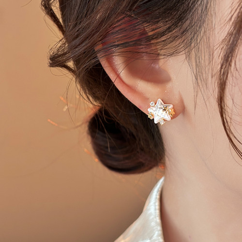 古裡雅獨特漂亮星星珍珠耳釘女小衆耳環2026年新款爆款高級感耳飾 古裡雅獨特漂亮星星珍珠耳釘女小衆耳環2026年新款爆款高級感耳飾