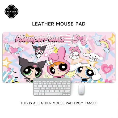 飛天小女警滑鼠墊超大號動畫卡通二次元宿捨電腦桌工位辦公桌防滑