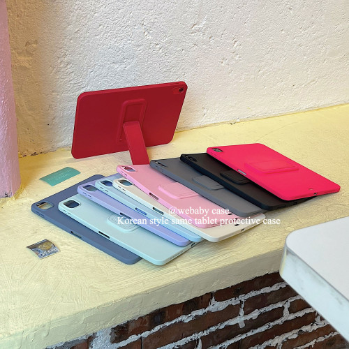webaby「設計款/支架韓國」ipad殼 pro11/a16/11代 親膚感軟殼全包air45/10.9寸保護套10.2寸平板MINI6/7後蓋