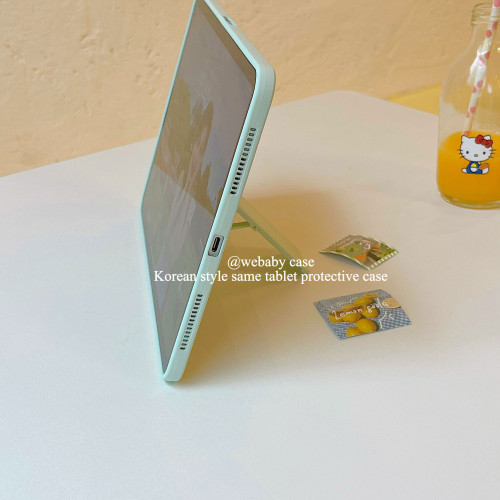 webaby「設計款/支架韓國」ipad殼 pro11/a16/11代 親膚感軟殼全包air45/10.9寸保護套10.2寸平板MINI6/7後蓋