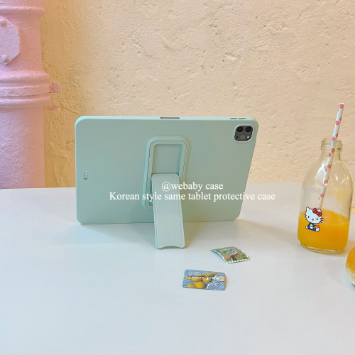 webaby「設計款/支架韓國」ipad殼 pro11/a16/11代 親膚感軟殼全包air45/10.9寸保護套10.2寸平板MINI6/7後蓋
