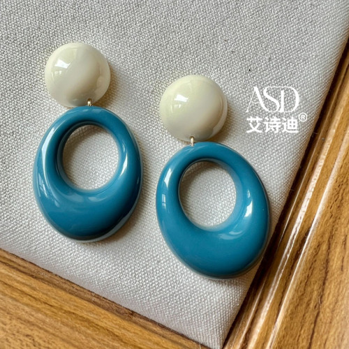 80年代復古港風懷舊耳環女輕奢高級感氣質耳釘耳飾女童假耳墜耳夾