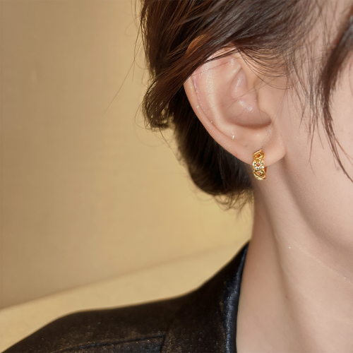 金色錢幣玄學旺財耳釦耳環女2026新款爆款高級感耳釘耳飾獨特漂亮