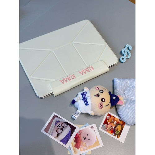 汪三嵗「kuma腦袋」磁吸雙面夾H折平板殼拆分筆套2025A16ipad11寸保護殼air7mini7