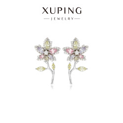 楠楠莫奈花園輕奢重工花朵耳釘女時尚閃耀高級感輕奢甜美氣質耳飾