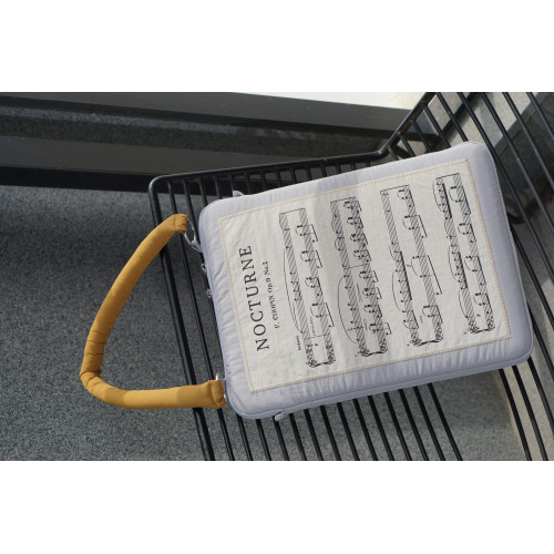 原創設計肖邦夜曲筆記型電腦包單肩包音樂生鋼琴平板包文藝復古