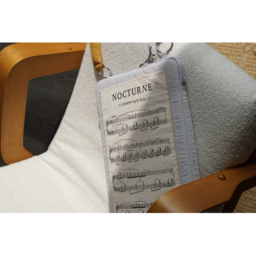 原創設計肖邦夜曲筆記型電腦包單肩包音樂生鋼琴平板包文藝復古