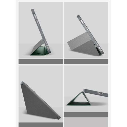 蘋果iPad Pro適用折曡皮套10.2多折13保護套11英寸12.9布紋9.7筆槽10.9寸air5/4第12代ipad678910軟膠橫竪放