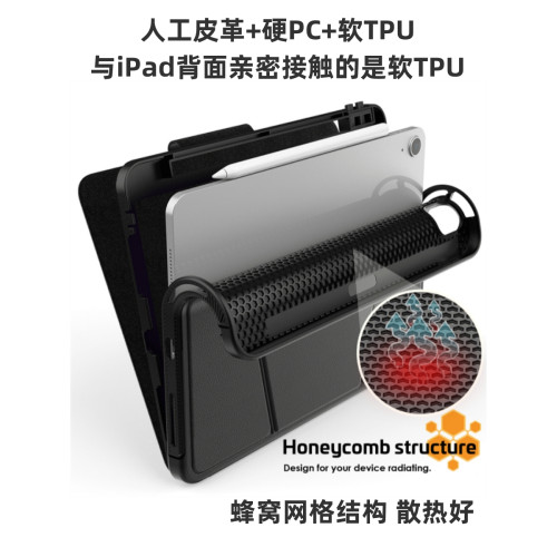適用蘋果平板iPad Air 11寸2025電腦保護殼5/4代Pro11內置支架Air13帶筆槽Pro13防摔全包皮套智能休眠Mini6/7