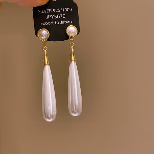 水滴珍珠耳環女輕奢高級感氣質大氣耳釘2026新款爆款獨特漂亮耳飾 水滴珍珠耳環女輕奢高級感氣質大氣耳釘2026新款爆款獨特漂亮耳飾