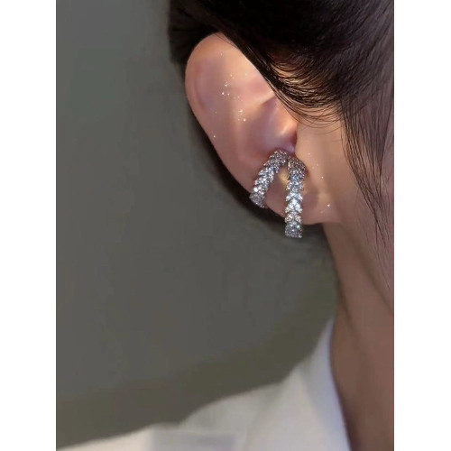 高級感輕奢鋯石麥穗耳骨夾小衆設計感無耳洞耳環女時尚耳掛耳飾 高級感輕奢鋯石麥穗耳骨夾小衆設計感無耳洞耳環女時尚耳掛耳飾