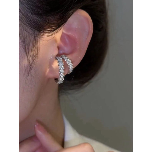 高級感輕奢鋯石麥穗耳骨夾小衆設計感無耳洞耳環女時尚耳掛耳飾 高級感輕奢鋯石麥穗耳骨夾小衆設計感無耳洞耳環女時尚耳掛耳飾